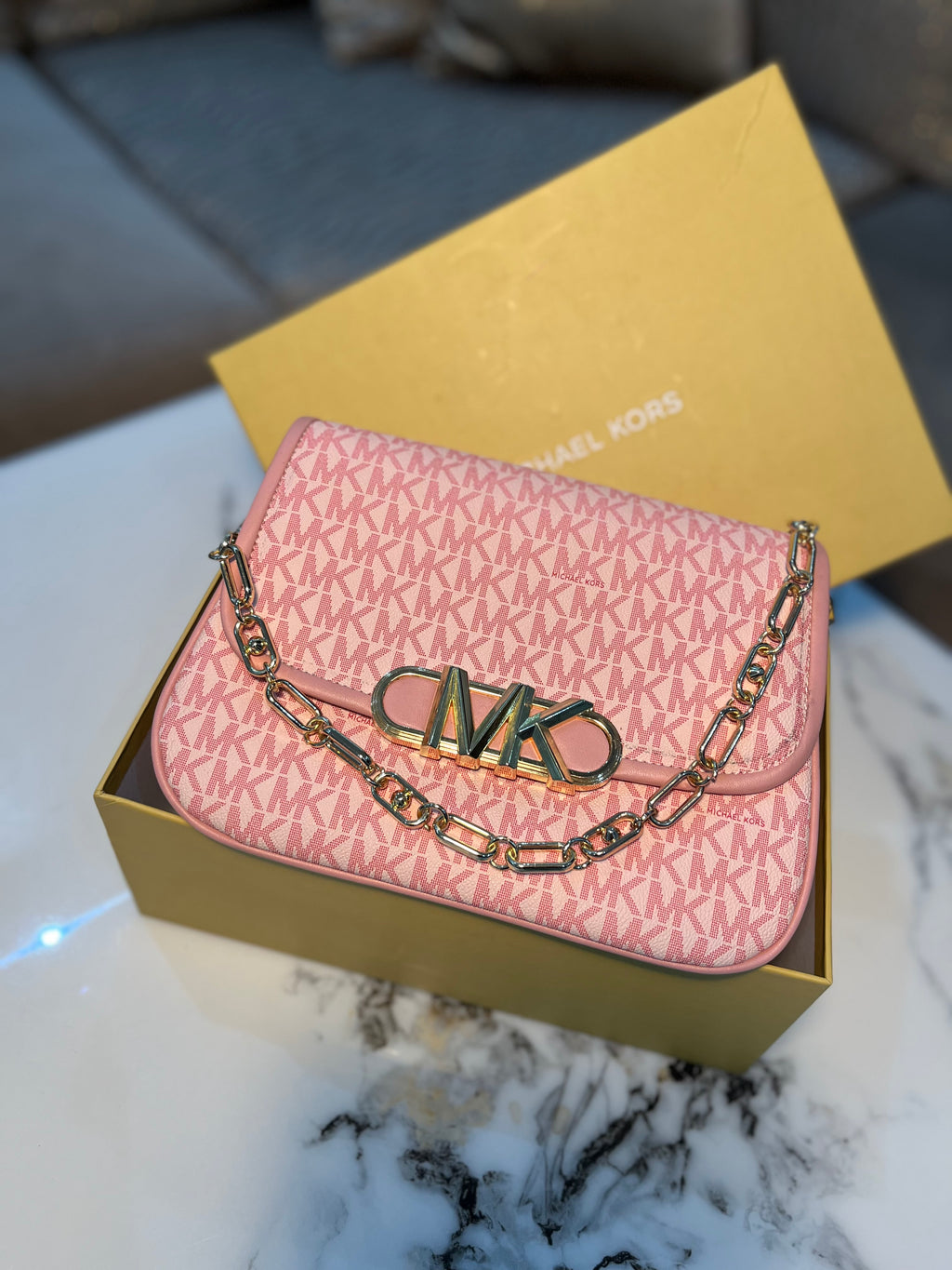 Sac MK rose et doré féminin et tendance